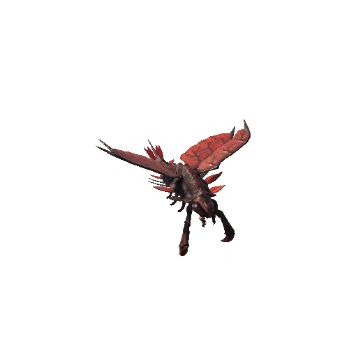 basemesh_FlyingShrimpMonsterV2 Red